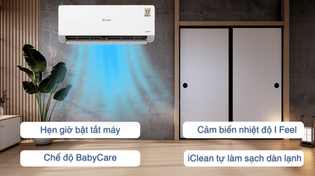 Máy lạnh Casper Inverter 1 HP QC-09IU36A - ảnh mô tả