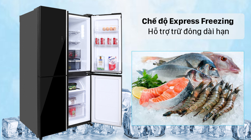 Tủ lạnh Sharp Inverter 525 lít Multi Door SJ-FXP600VG-BK - ảnh mô tả